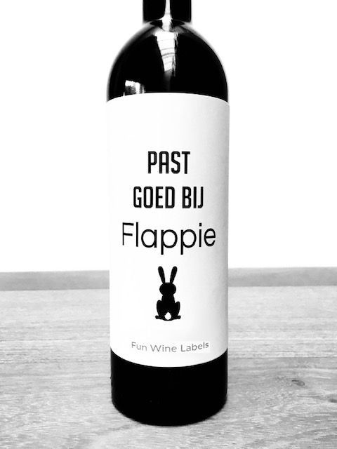 Wijnetiket Flappie