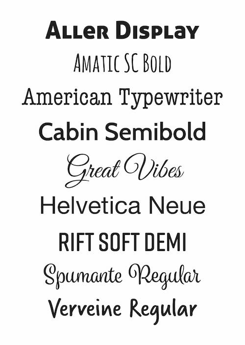 DIY lettertypen