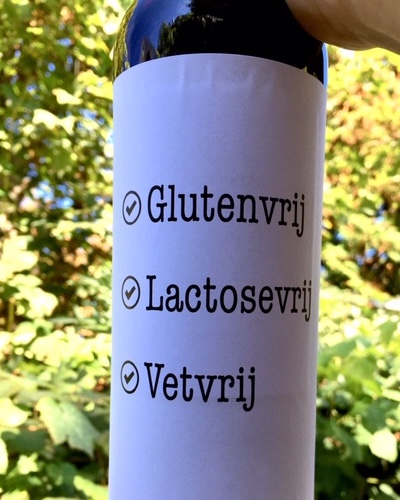 Wijnetiket Glutenvrij