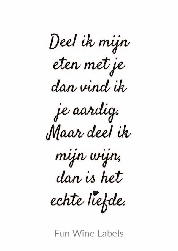 design wijnetiket wijn delen