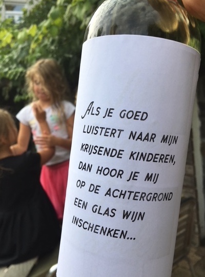 Wijnetiket Achtergrond