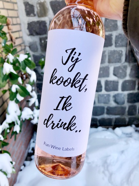 Wijnetiket Jij Kookt
