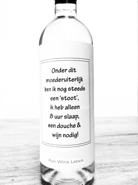 Wijnetiket Een Stoot