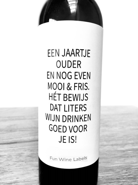 Wijnetiket Jaartje Ouder
