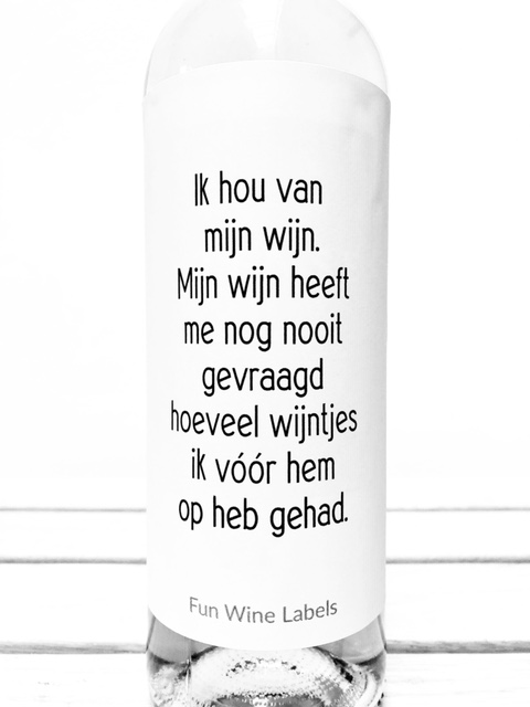 Wijnetiket Mijn Wijn