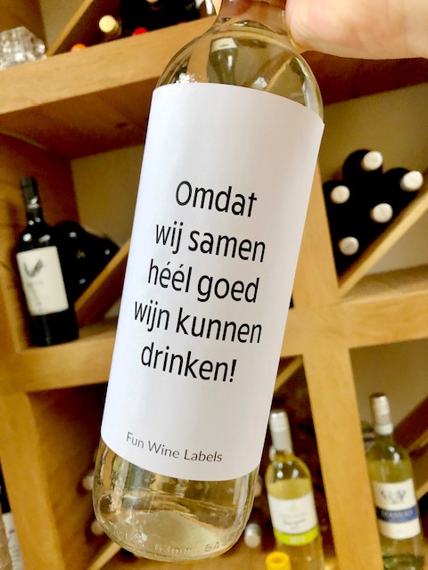 Wijnetiket Samen Drinken