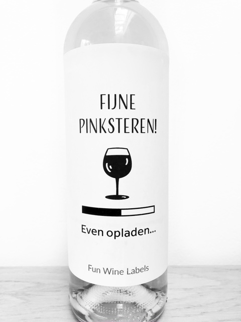 Wijnetiket Pinksteren Opladen