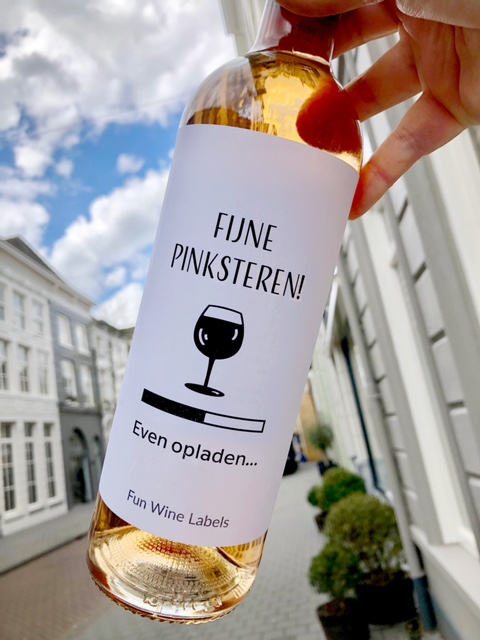 Wijnetiket Pinksteren Opladen