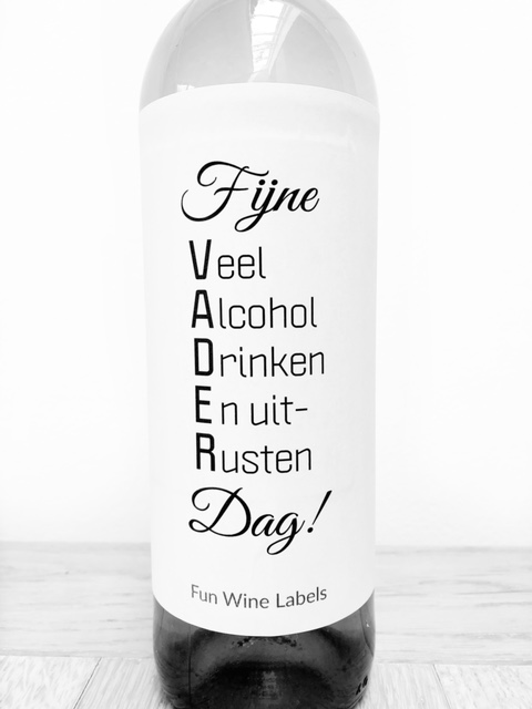 Wijnetiket Vaderdag
