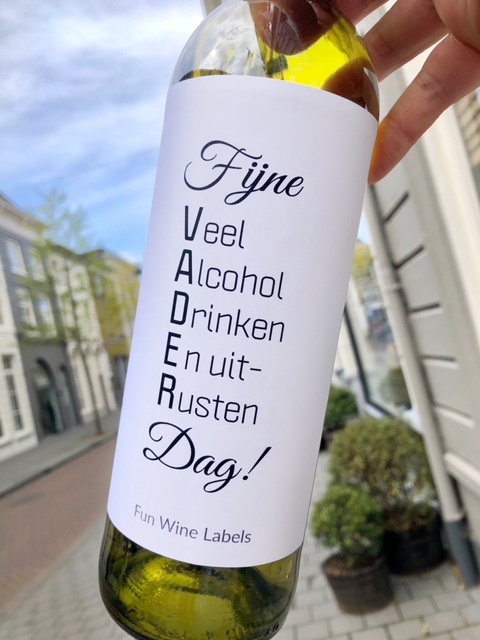 Wijnetiket Vaderdag