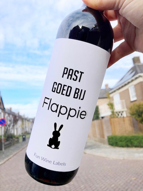 Wijnetiket Flappie