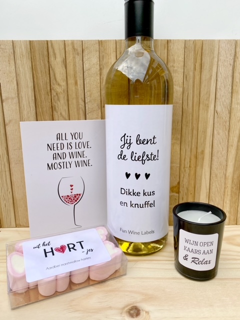 Valentijn Wijnpakket met witte wijn