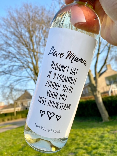 Wijnetiket Lieve Mama