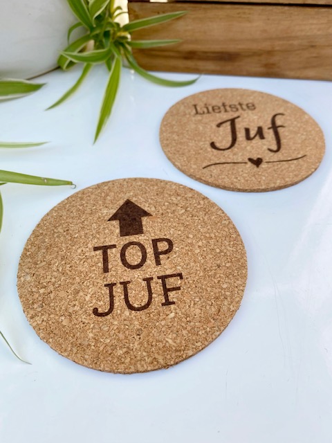 Set Onderzetters Juf