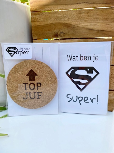 Set Onderzetters Juf