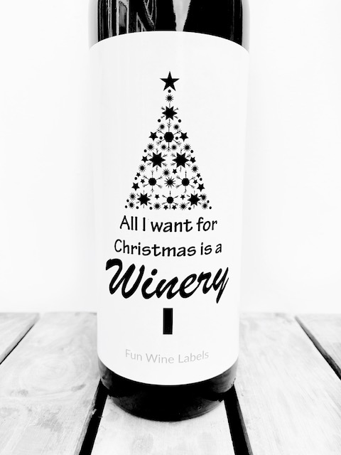 Wijnetiket Christmas