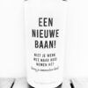 wijnetiket nieuwe baan, origineel cadeau voor je collega of vriendin met een nieuwe baan