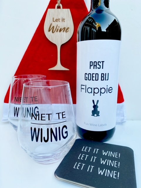 Wijn & Glazen Kerstpakket