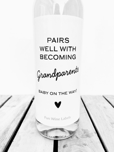 Wijnetiket Becoming Grandparents