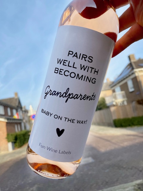 Wijnetiket Becoming Grandparents