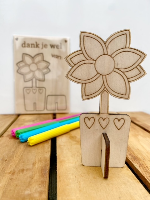 DIY Houten Bloem – Bedankt