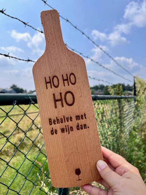 Plank Wijnfles Ho Ho