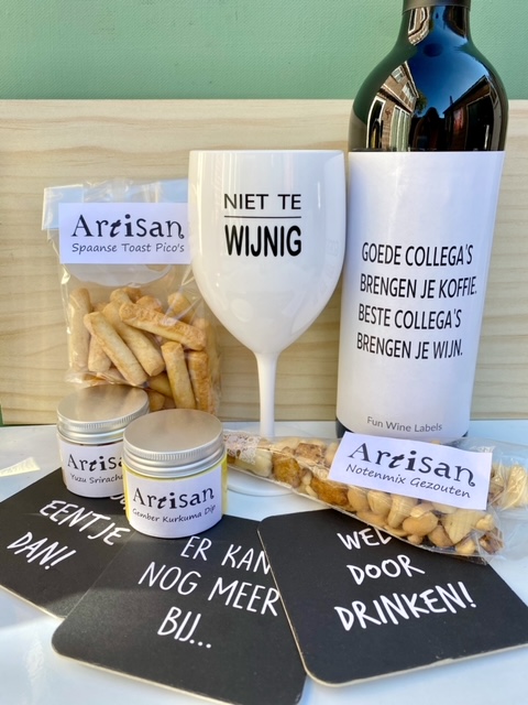 Borrel & Kunststof Glas Wijnpakket
