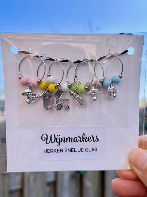 Wijnglas Markers Baby